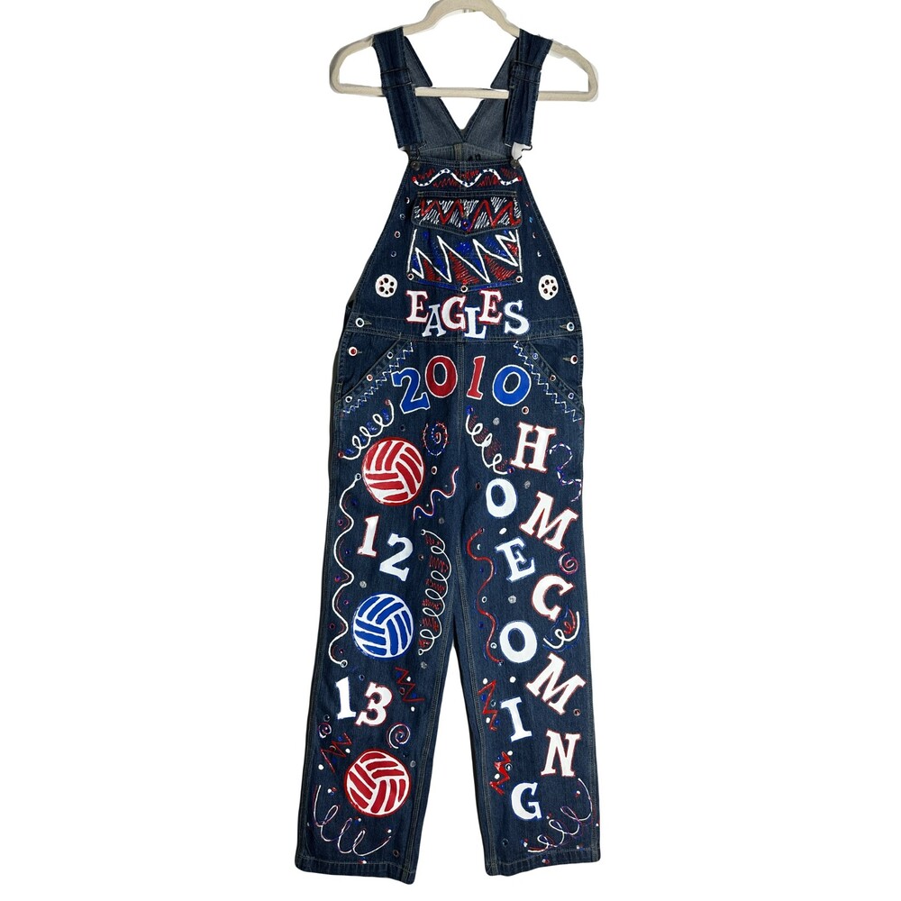 Walls Cowgirl Ranch Wear Overalls Womens Size M Blue Denim Bibs Sport Decoration